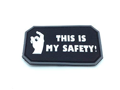 This Is My Safety Blackhawk Down Schwarz PVC Airsoft Klettverschluss Patch