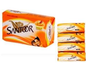 Santoor Sandal and Turmeric Soap, 50g (Pack of 4) price