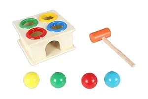 Grizzly Wooden Hammer Case Toy for Kids