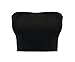 Produktbild Fletion Frauen Nahtlos Weich Strecken Trägerlos  Top Bra Wrap BH Komfortable Nicht Gepolsterte Elastische Stoff Unterwäsche  Tank Top,Schwarz,one size