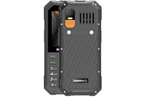 HAMMER H Téléphone à touches Hammer 6 LTE, grande batterie 2500mah jusqu'à 7 jours en veille, lampe de poche et touche SOS, technologie Volte, touches rétroéclairées, IP68 1,5 mètres droptest, écran 2,4 pouces