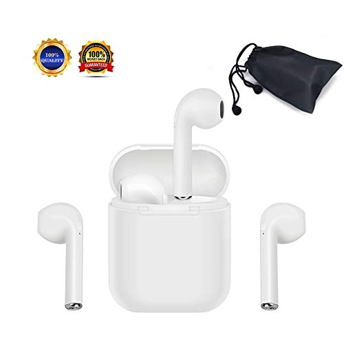 Auriculares inalámbricos, Conectables a Todos los Dispositivos Bluetooth: S9, X / 8/7 / 6s, Plus, Calidad de Sonido estéreo comprobada,...