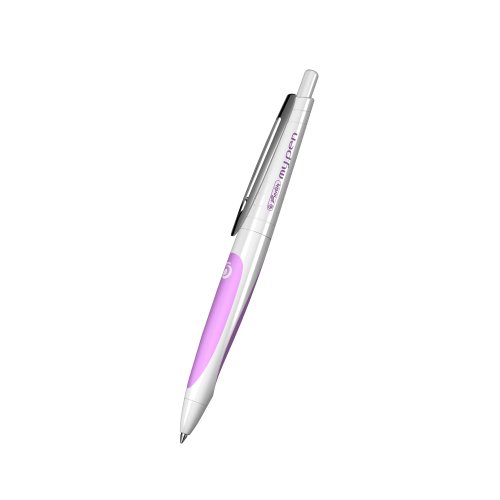 Herlitz my.pen Gel-Kugelschreiber my.pen mit Druckmechanik, weiß/pink, inlusive Tintenpatrone, löschbar - 2