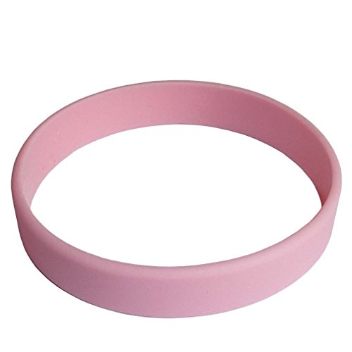 (Preis / Stück) blank Silikon-Armbänder, silicone wrist band bracelet, Silikon-Armband - 8