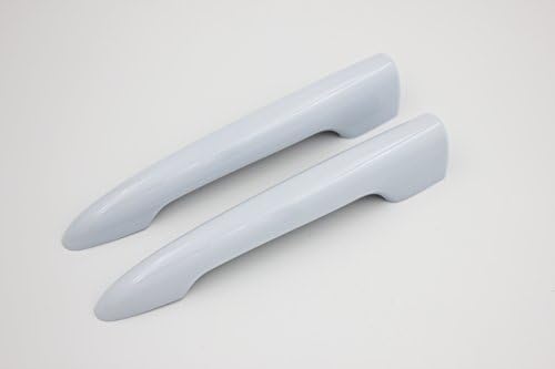 LVBAO 2 Rear Door Handle Cover Cap for Mini Cooper JCW ONE S R55 Clubman (White)