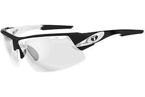 TIFOSI Crit Crystal Black Fototec Light Night Lens Sunglasses: Fototec photochromic lens, lightweight, UV protection, adjustable ear and nose pieces, hydrophilic rubber