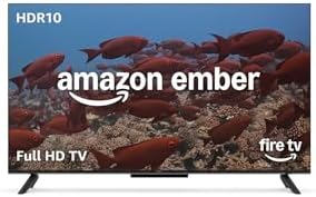 Amazon Ember Serie 2 da 32" con Fire TV (ultimo modello), smart TV HD con telecomando Alexa, streaming veloce, Dolby Audio, modalità ambiente, TV in diretta gratuita