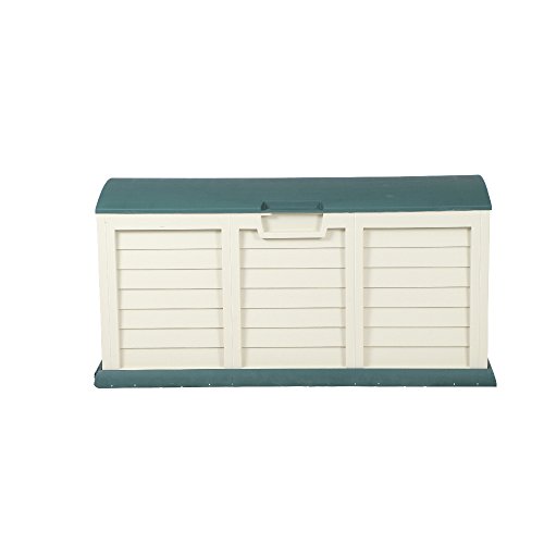 **XXL** Auflagenbox / Gartenbox / Kissenbox beige/grün ca. 141,5 x 61,5 x 68 cm - 3