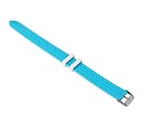FERZA Home 8 Zwei Farben Mode Gummi Uhrenarmbänder Dornschließe Wasserdicht Silikon Atmungsaktiv Weiches Armband (Color : Blue, Size : 18MM)