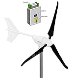 En la caja: turbina eólica 940 W + controlador de carga (con resistencias de disipación de sobrecarga) + Poste de montaje: 1 1/2 "y 75 cm + Alambrado. (Listo para ser conectado a la batería, todo está dentro de la caja)