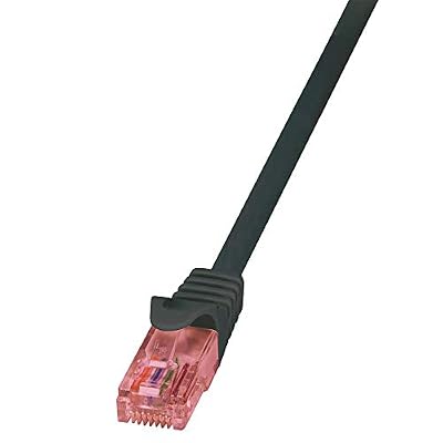 LogiLink PrimeLine Câble réseau Cat6 U/UTP AWG24 LSZH 0,25 m Noir