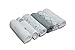 Cuddles Collection Printed Muslin Squares (6 Pack, Silver/ White)