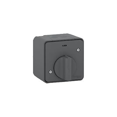 SCHNEIDER - Mureva Styl Interrupteur temporisé LED saillie IP55 IK08 gris SCHNEIDER MUR35067 - SCH-MUR35067