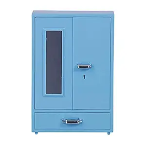 2 Openable Door Princess Wardrobe 1 Drawers Barbie Play Wardrobe Store Well Toy for Kids Cupboard Toy/ 2 Openable Door and 1 Drawers Store Well Toy for Kids