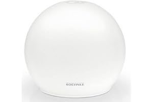 Soehnle Venezia Lampada diffusore aromi, Lampada LED design in vetro smerigliato con cambio colori, Diffusore di aromi con nebulizzazione ultrasonica