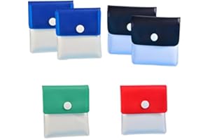 Buy-Simplicity® Pack of 6 Pocket Ash Trays Cigarette Bin Outdoor Pouch | Outdoor Ashtray Patio Office Home Travel | Smell Proof fireproof safe PVC Portable & Compact- Assorted Color