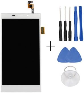 Ocolor Repair and Replacement LCD Display + Touch Digitizer for GIONEE E7 (White)