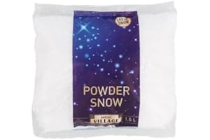 JBBOUTIQUE.COM Sachet Fausse Neige en Poudre 1 Litre - Neige Artificielle décorative Noel