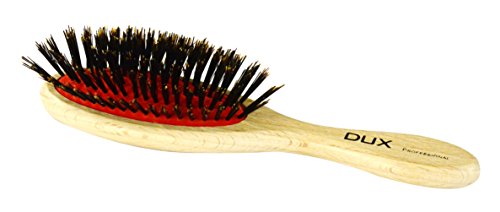 Dux Master of Hair 14570 Cushion Brush 7 Rows Natural Bristles White Handle FSC 100%, 1 pièce
