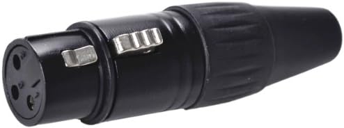 Accenta ACC-454 XLR Female Connector Plug, Black