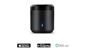 BroadLink IR Home Hub, RM mini3 Smart WiFi IR telecomando universale, One for all di fagioli neri a infrarossi, compatibile con ALEXA RM mini3 nero