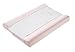 PETIT PRAIA Piu Piu 100 Percent Terry/Pique Soft Cotton Bath Changing Mat Cover (46.5 x 70 cm, White/Pink/Lilac)