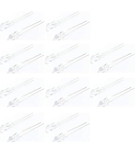 Photodiodes Sourcing Map - 10 Pièces, 3 Mm, Tête Plate, Sensibles à La Lumière 400-1100 Nm, Pour Projets électroniques