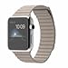 Produktbild Apple Watch Smartwatch mit Gehäuse aus Edelstahl, 42 mm und einem Leder Armband, Größe (Sand M)