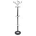 Hapilife 15 Hanging Hook Traditional Floor-Standing Hat and Coat Stand With Marble Base - Multiple Colour (Black)