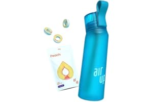 GENERIC Deals Bazaar Ltd - Borraccia Air Up, 650 ml, aromatizzata, con cialde, vari colori disponibili, senza BPA, 0 calorie, Tristan, rosa acceso, grigio antracite, blu oceano, ecc Blu oceano.