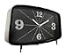 Produktbild bhp Standuhr, Eisen schwarz, Rückseite MDF, Glasfront exkl.1xAA 1,5V, Ziffern