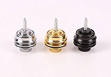 Honeysuck Guitar Accessory Tool Screw Type Nickel Plated Metal Security Guitar Repair Strap Lock Parts Silver