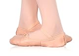 Happy Dance Ballet - Zapatillas de media punta unisex, color salmón, talla 35