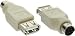 Produktbild Intos Adapter USB PS2 Konverter USB-PS / 2 USB-A / Buchse - mDIN6 / Stecker