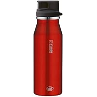 Alfi Cantimplora ElementBottle con Boquilla Antigoteo, Acero Inoxidable, Rojo, 0,6 l, 5367153060