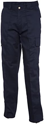 Mens Cargo Work Trousers Black or Navy Short Reg Long Sizes 28 to 52 (W40 L29, navy)