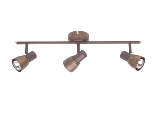 Brilliant 39516/56 - Lampada a 3 faretti Lava, colore: Rame antico