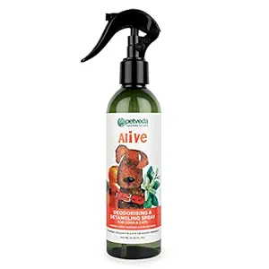 PETVEDA Ayurvedic Deodorant Perfume Detangling Spray Cologne with Neroli essential oil| Alcohol-free natural fragrance for Dogs & Cats, maintains healthy Coat, Fur & Hair |Sulphate & Paraben Free|250ML