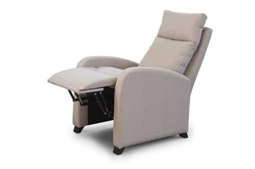 Relaxing-Confort Butaca Sillón Relax con reclinación Manual, Beig, Talla Unica