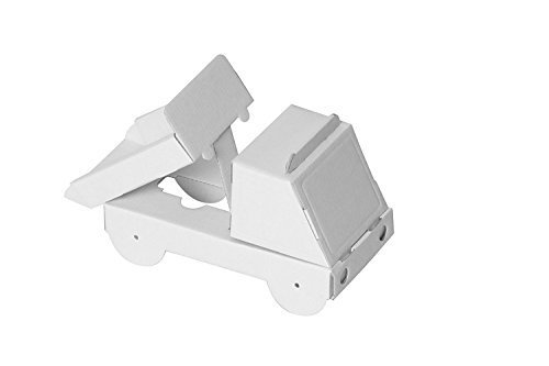 kleiner Kipper aus Pappe zum Basteln und Malen von bibabox