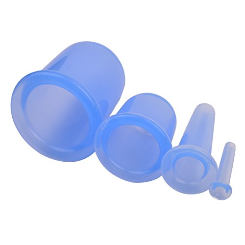 CkeyiN ®4pcs Silikon Ausschnitt Gesicht Körper Massage Schröpfen Cups - 4