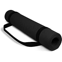 Fitness Mantra Yoga Mat with Strap for Gym Workout and Yoga Exercise with 6mm Thickness, Anti-Slip Yoga Mat for Men…