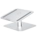 Produktbild Homemaxs Laptopständer, 360 Grad Drehung Laptop Stand für Apple MacBook, alle Notebooks, Tablets, eBook-Reader und Bücher - Silber