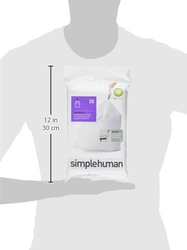 simplehuman code G, passgenaue Müllbeutel, 100 Müllbeutel - 3