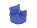 Kiddies Bean Bag Seat Arm Chair With Beans Royal Blue