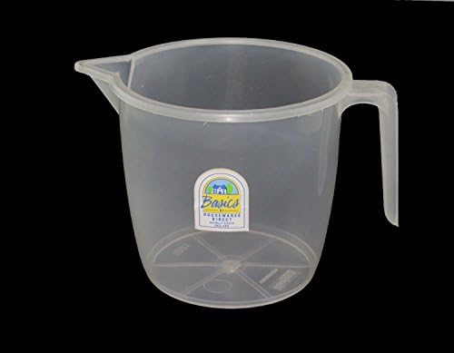 2 x NEW MEASURING JUG CLEAR 500 ML PLASTIC BATH JUG PLASTIC JUG