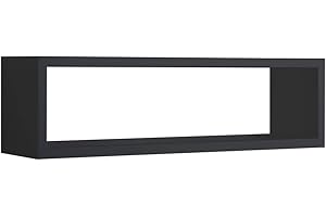 MODULARREDO | REGOLO Mensola da Muro, Pensile Bagno, Mensola da Parete, Scaffale da Parete, 60x17 p15.5 cm, Nero, Kit Tasselli Incluso - Made in Italy