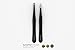Suvorna 4" Precision Aligned Professional Tweezers Color Sets with Premium Stainless Steel, One Sharp Pointed Pair and One Slanted Tip Pair for Precision Eyebrow Shaping, Great for Ingrown Hair & Splinters, Perfect Eyebrow Trimmer, Easy Care Set, Satisfaction Guarantee