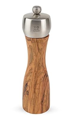 Peugeot Saveurs 33828 Fidji Moulins à Poivre, Bois, Olivier/INOX, 20 cm