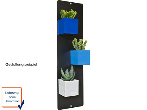 KalaMitica Magnettafel Metall in Anthrazit, beschreibbar, 14 x 50 cm-für Magnetische Töpfe als Wanddeko oder Wandaufbewahrung; 25114-102-001 - 3